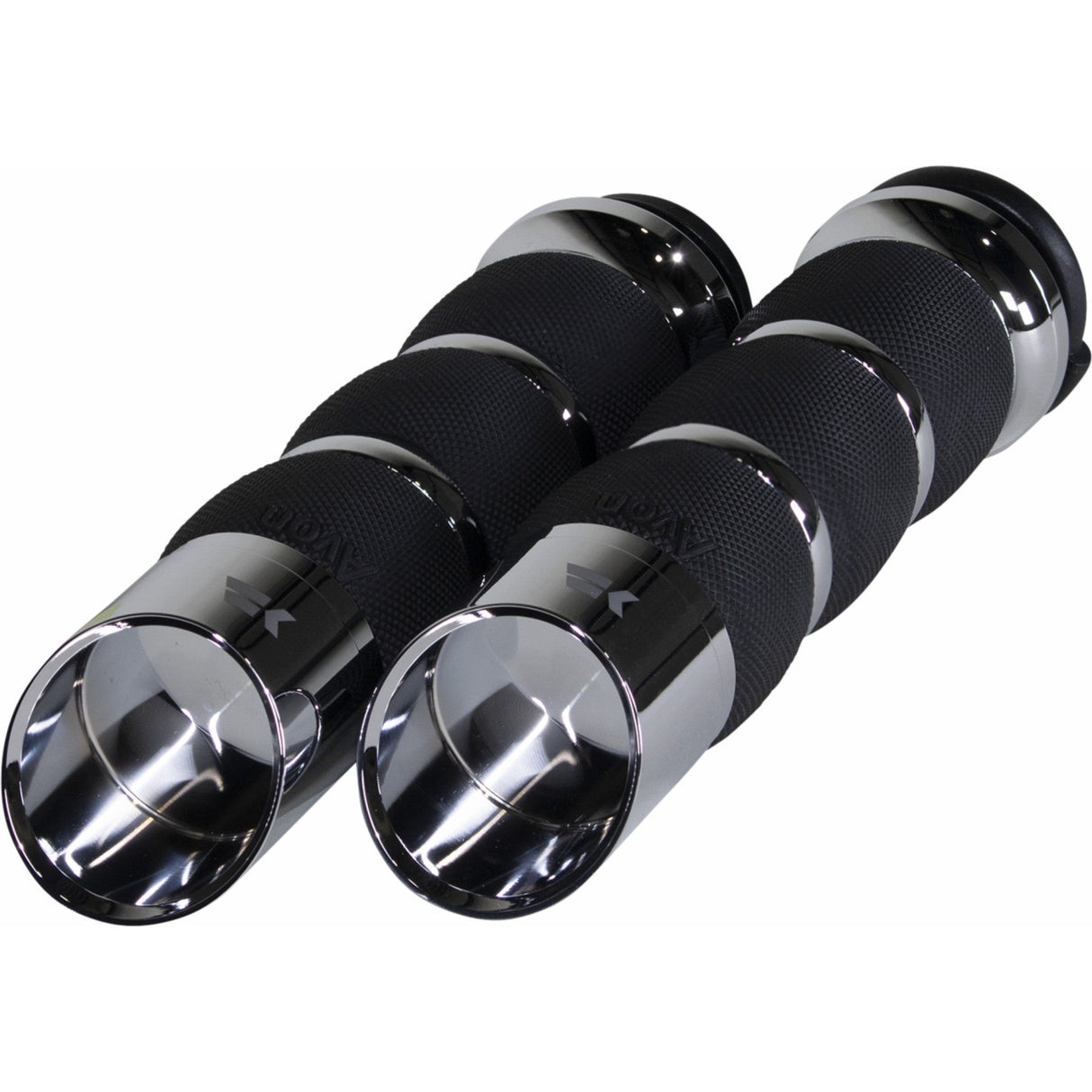 Khrome Werks Edge Grips Air Cushion TBW Chrome - 500170 For Harley Motorcycles 2008-2024