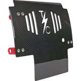 THRASHIN SUPPLY CO. 0506-2530 TSC-3034-2 Carbon Fiber Skid Plate Skid Plate - Carbon Fiber/Gloss - With Red Brackets - FLHX/FLTRX