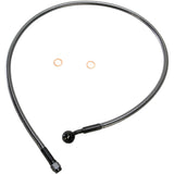 MAGNUM SHIELDING 1741-4075 AS47130 Alternate Length Designer Series ABS-Specific Front Brake Line Kit - 10 mm-35° - 30" - Black Pearl