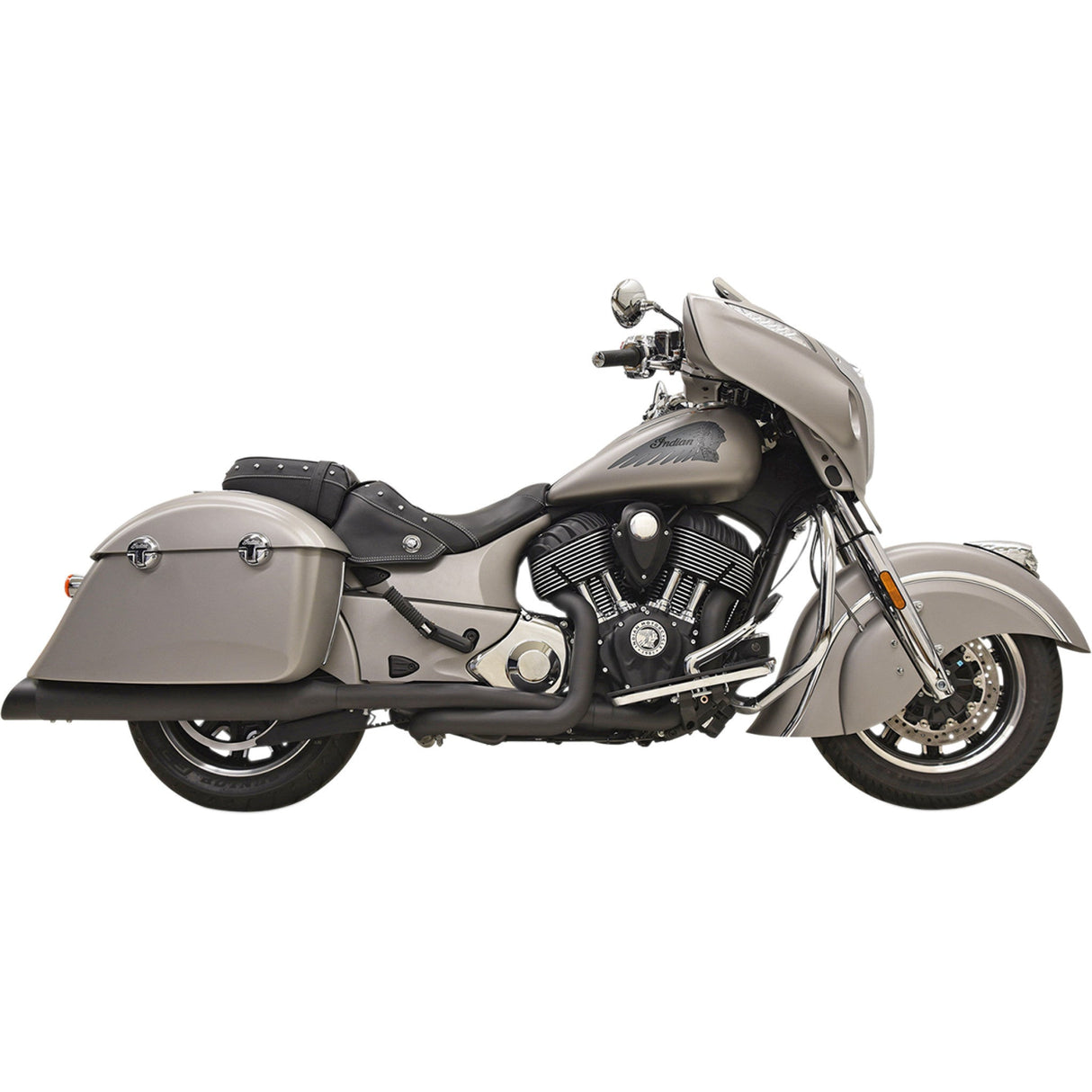 Bassani Xhaust Cross-Under Exhaust System - 8C16BSB For Indian 2014-2019