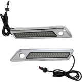 CUSTOM DYNAMICS 2040-2874 CD-SBL-DC4-SC Saddlebag Latch Dual Color Accent Lights - Smoke - Chrome