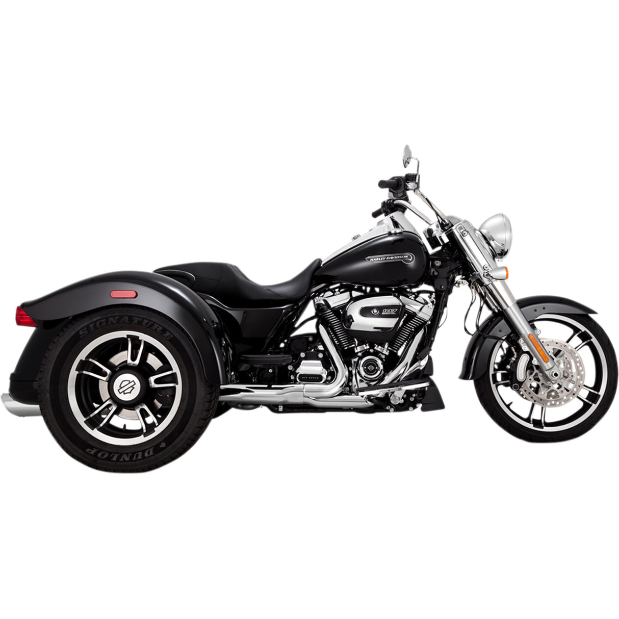 VANCE & HINES 1801-1232 16796 Twin Slash Slip-On Mufflers - FLRT