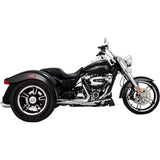 VANCE & HINES 1801-1232 16796 Twin Slash Slip-On Mufflers - FLRT