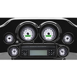 DAKOTA DIGITAL 2212-0569 MVX-8600-WG-K MVX-8K Series Analog/Digital Gauge Kit — 8600WGK Model - MVX-8K Series Analog/Digital 6-Gauge Kit - Black Bezel - White Face with Gray Background