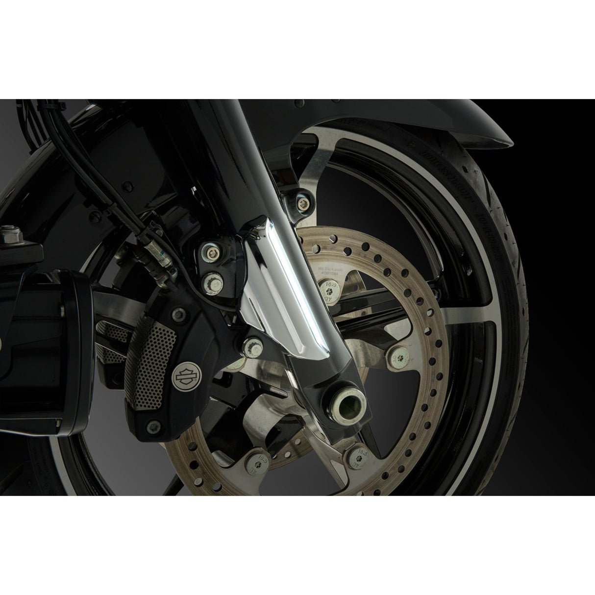 CIRO 2040-3500 42120 Fork Nav Lights with Lightstrike® Fork Lights with Lightstrike Compatibility - Chrome - '24-'25 FLHX/FLHXU/FLTRX
