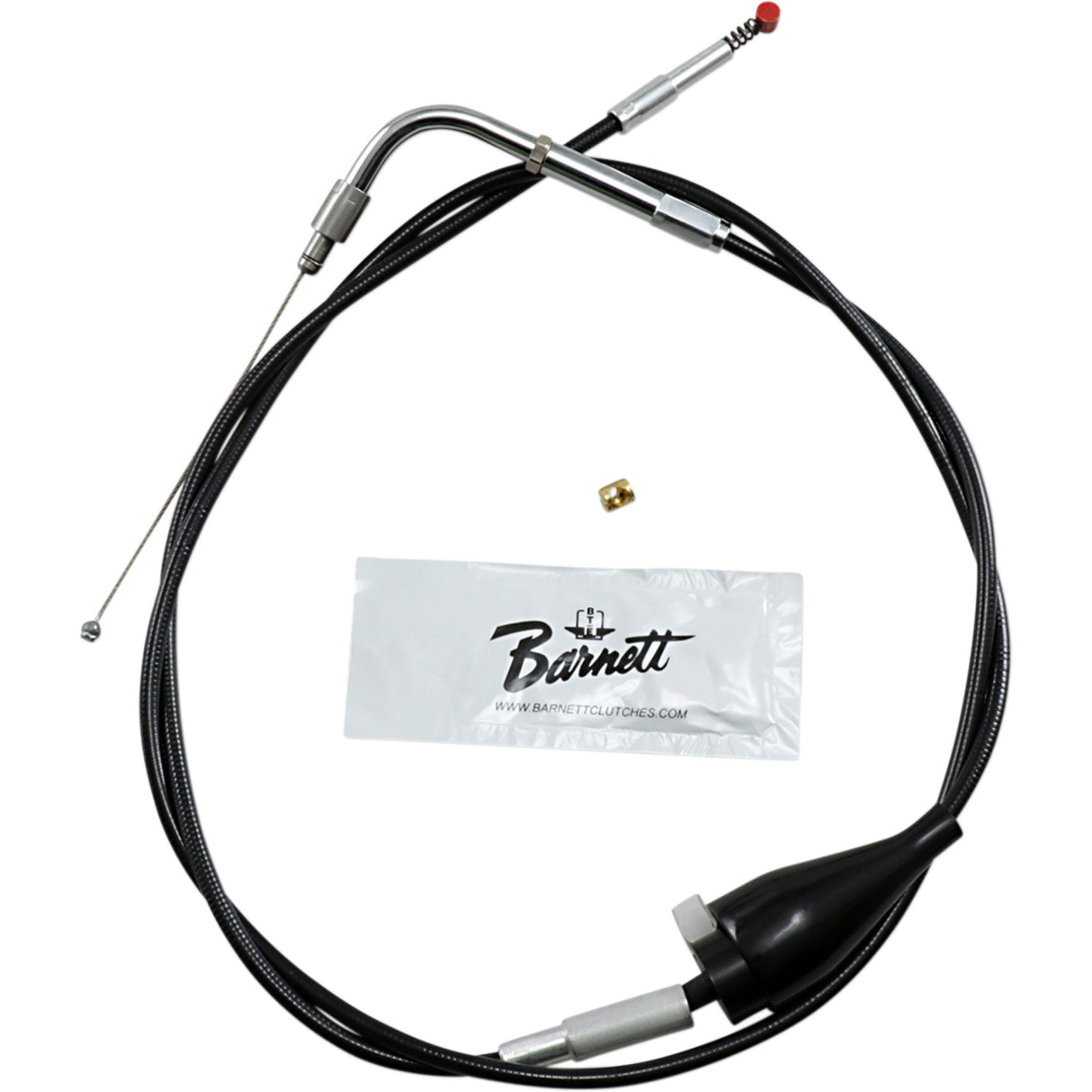 Barnett Black Vinyl Throttle Idle Cable Cruise +6" Size 31" Length - 101-30-41002-06 For Harley Touring 2002-2006