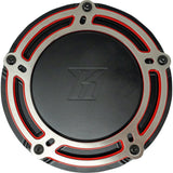 Kodlin USA NXL Redline Derby Cover Black Red M8 Softail - K25410-RL For Harley Softail 2018-2025