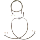 Magnum Shielding XR Stainless Extreme Response Front Brakeline Kit Brake Line Steel For Harley Touring 1995-2007
