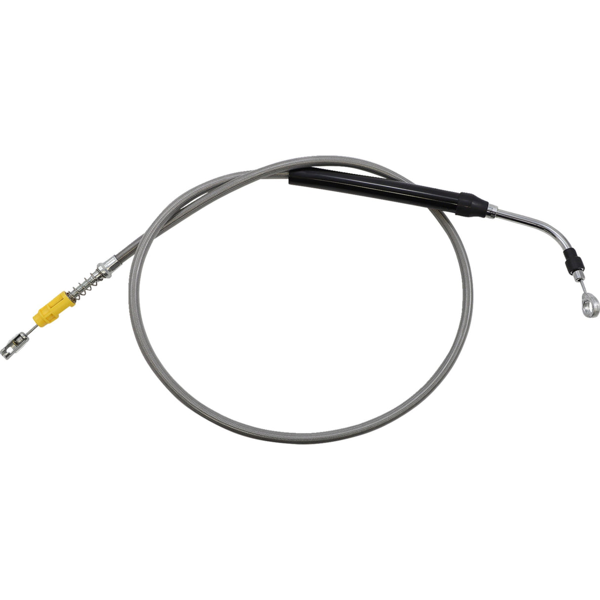 LA CHOPPERS 0652-2829 LA-8058C16 Stainless Steel Braided Clutch Cable - 15" - 17" Ape Hanger Handlebars - Stainless Steel