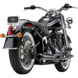 Cobra El Diablo 2-Into-1 Exhaust System - 6483B For Harley Softail 2012-2017