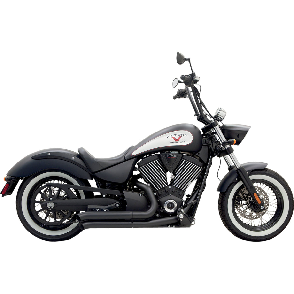 BASSANI XHAUST 1810-1997 6V23DB Pro-Street Exhaust System Pro-Street Exhaust - Black - Turnout