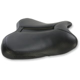 SADDLEMEN 0810-1915 0810-Y148 Gel-Channel™ Track Carbon Fiber Sport Seat — Sport Gel Channel™ Track Carbon Fiber Sport Seat - Black - R1