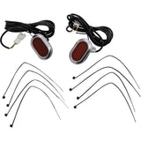 CUSTOM DYNAMICS 2040-2745 CD-PLUG-RC PLUGZ™ Antenna Grommet Lights - Red Lens - Chrome