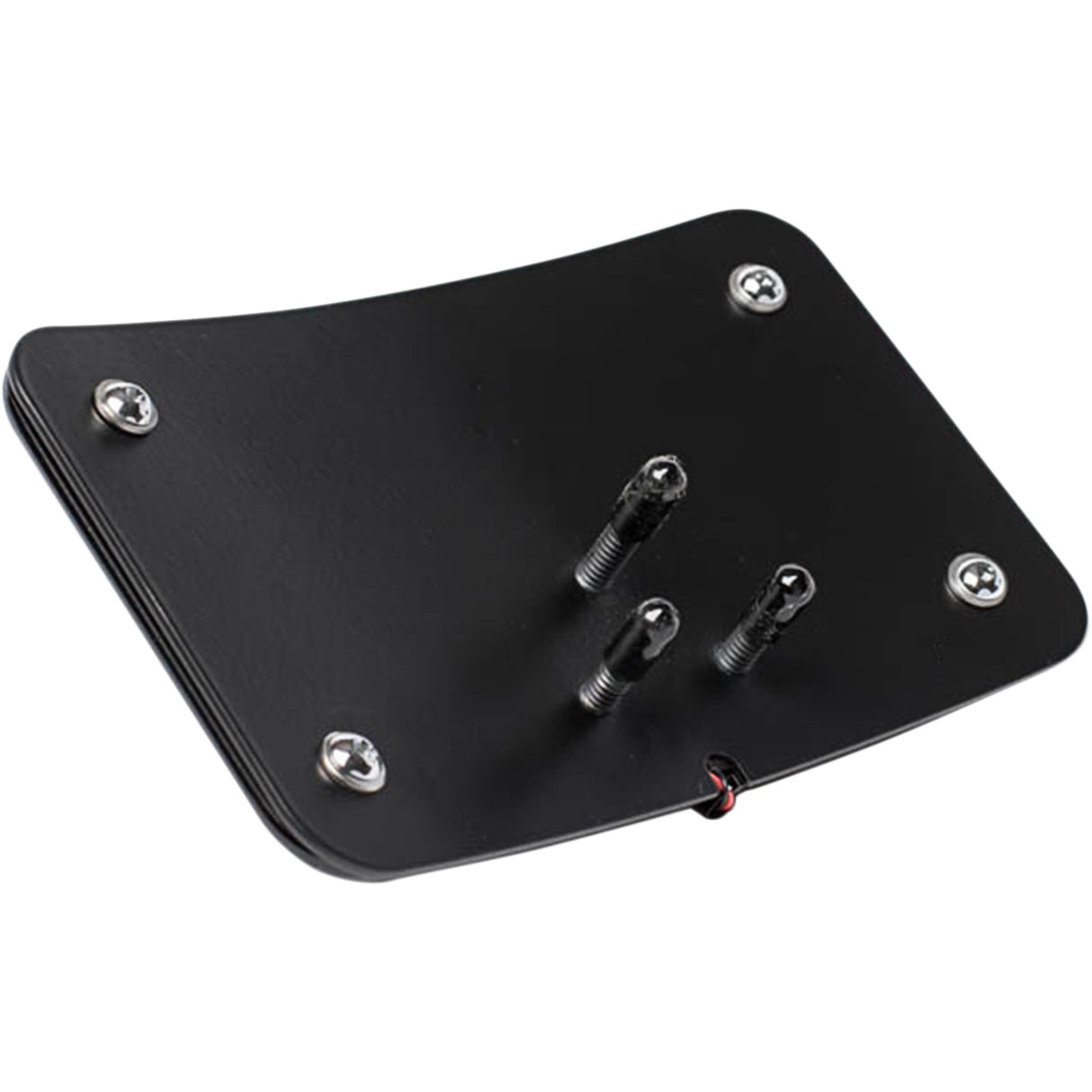 CYCLE VISIONS 2030-1271 CV4641B 3-Hole Mounted LED Lighted License Plate Frame License Plate Frame - Black