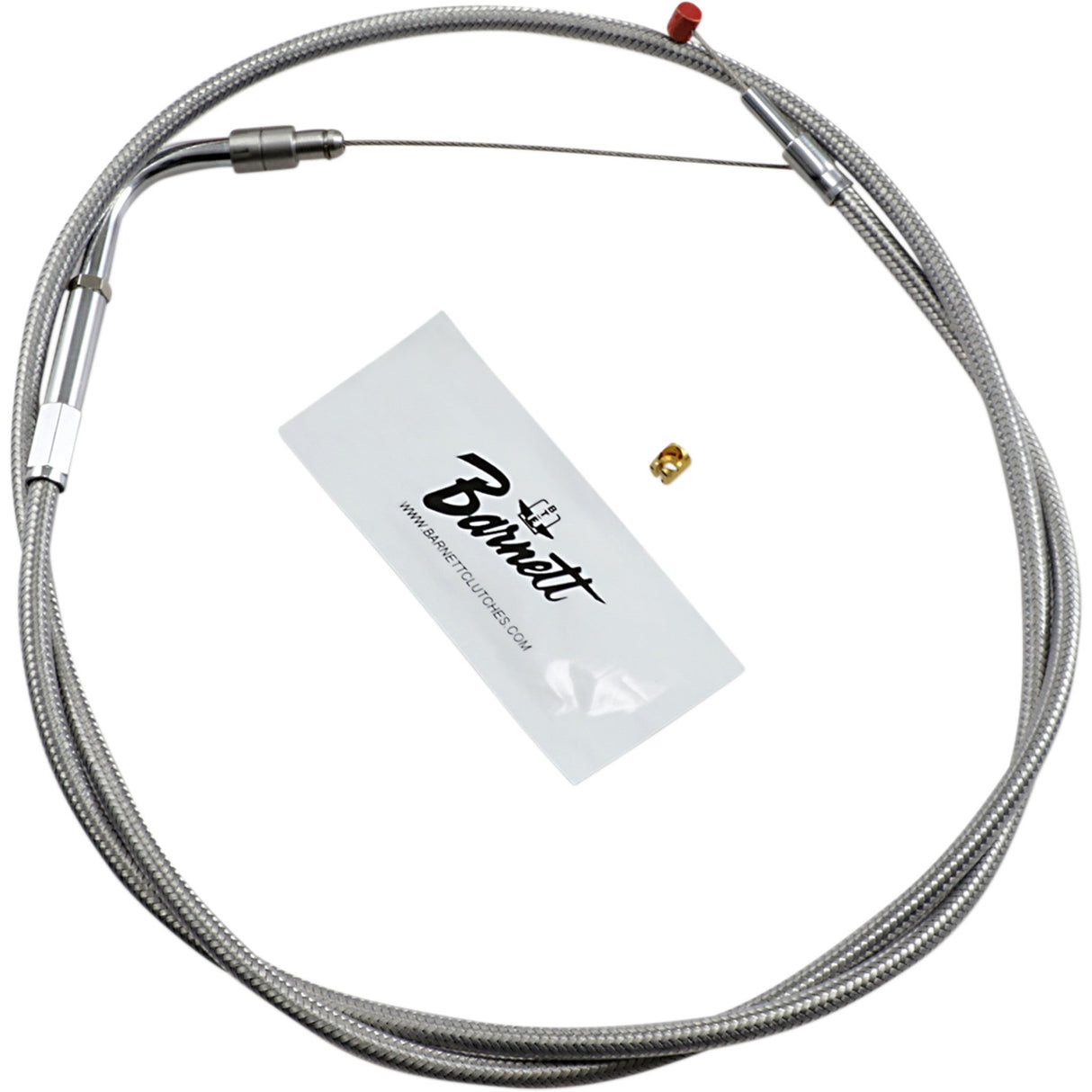 Barnett Stainless Steel Throttle Idle Cable - 102-30-30009 For Harley Touring 1996-2001