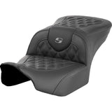 Saddlemen Roadsofa™ Lattice Stitch Seat Without Backrest Gray - 823-07-18202 For Harley Touring 2023-2026