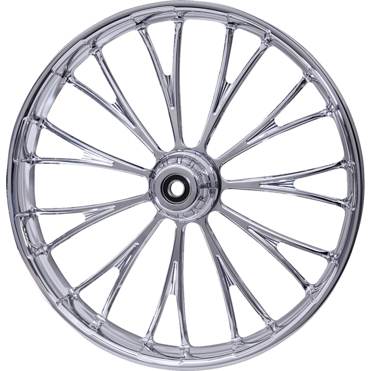 RC COMPONENTS 0213-0871 213HD031A21117C Dynasty Wheel - Front - Dual Disc/with ABS - Chrome - 21x3.5 - FLH