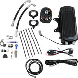 Ultracool 3.0 Side Mount Oil Cooler With Fan Kit For Dyna Gloss Black Dyna - SMD-1G For Harley Motorcycles 1991-2017