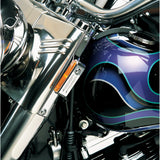 DRAG SPECIALTIES DS-280230 Marker Light Mounting Brackets Turn Signal Mount For FLST - Chrome