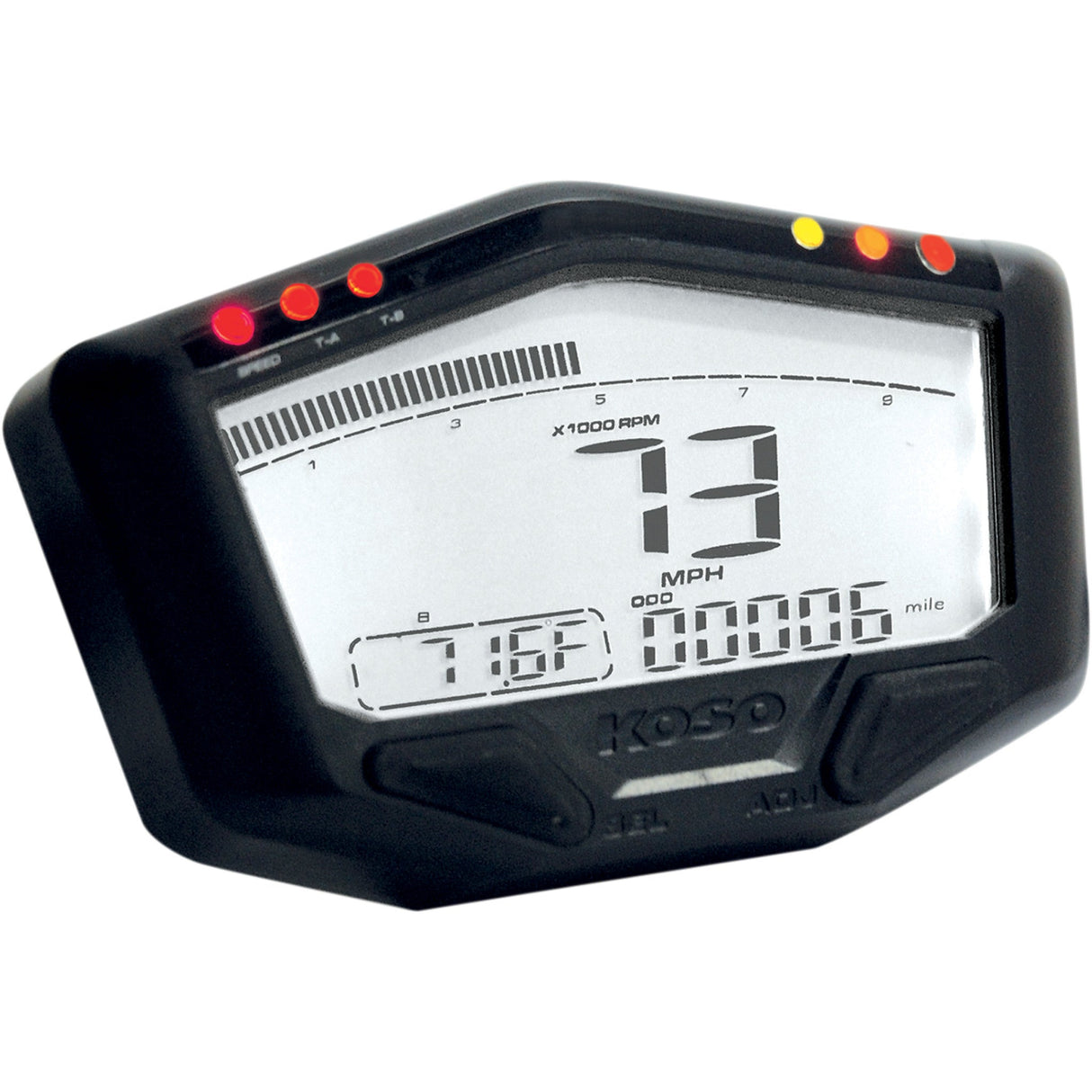 KOSO NORTH AMERICA 2201-0083 BA022W10 DB-02R Street/Race Speedometer