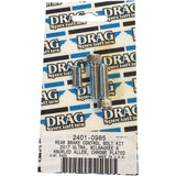 DRAG SPECIALTIES 2401-0985 M-Eight Bolt Kit Bolt Kit - Rear Brake Control - Knurled/Socket-Head - Chrome - M8