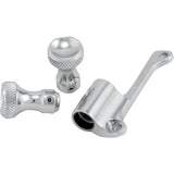 TODD'S CYCLE 1050-0183 TMK-1 Mikuni Enrichener Cable Relocation Bracket Kit with Knobs Enrichener Cable Relocation Bracket Kit with Knobs - Mikuni - Chrome