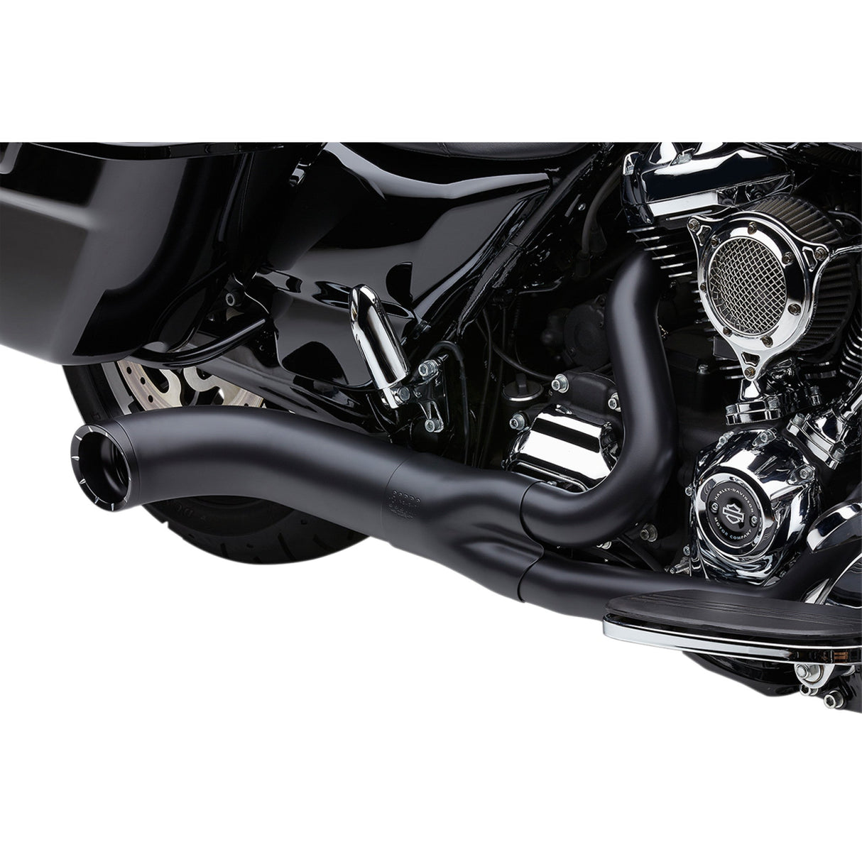 Cobra Turn Out 2-Into-1 Exhaust System - 6271B-1 For Harley Touring 2017-2022