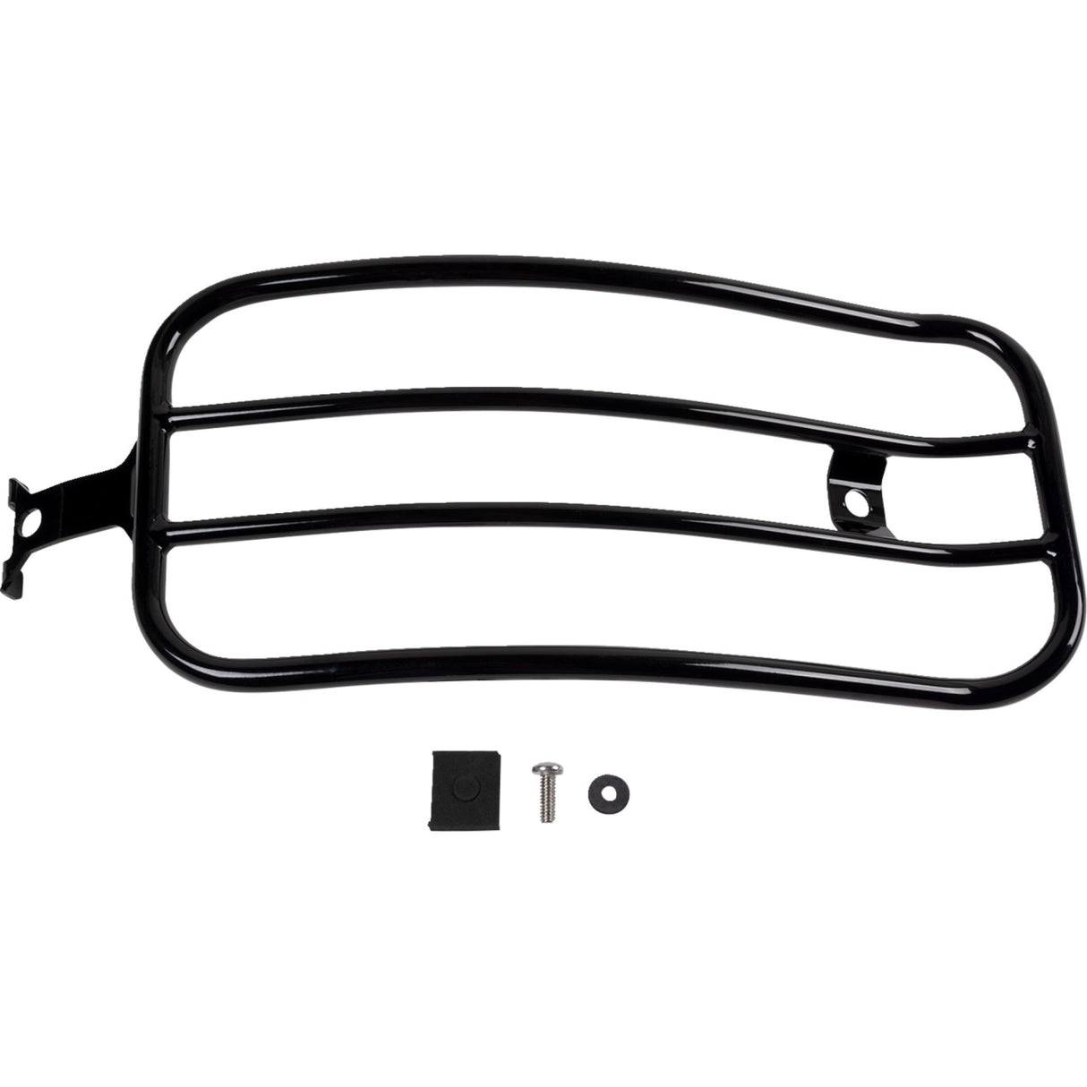 MOTHERWELL 1510-1140 MWL-227-GB. 7" Solo Luggage Rack Solo Luggage Rack - Gloss Black