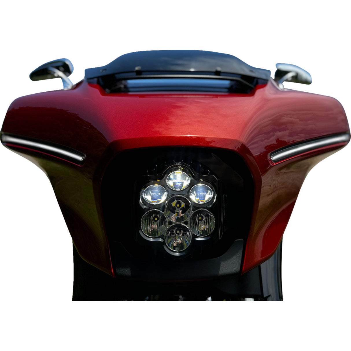 Custom Dynamics Shark Demon® Performance LED Headlight Flhx Flhl - SD2-23BAT-W For Harley Street Glide 2023-2026