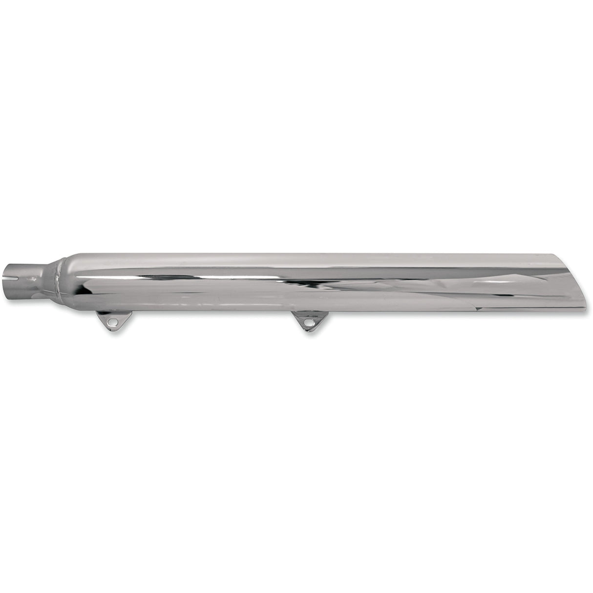 Bassani Xhaust Slip-On Mufflers For True Dual Headers Slant-Cut With Standard 2" Baffles Chrome - 31117C For Harley Softail 1989-2017