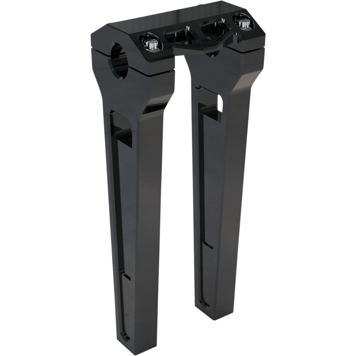 LA CHOPPERS 0602-1214 LA-7470-10B Performance Risers - Straight - 10"- Black Anodized