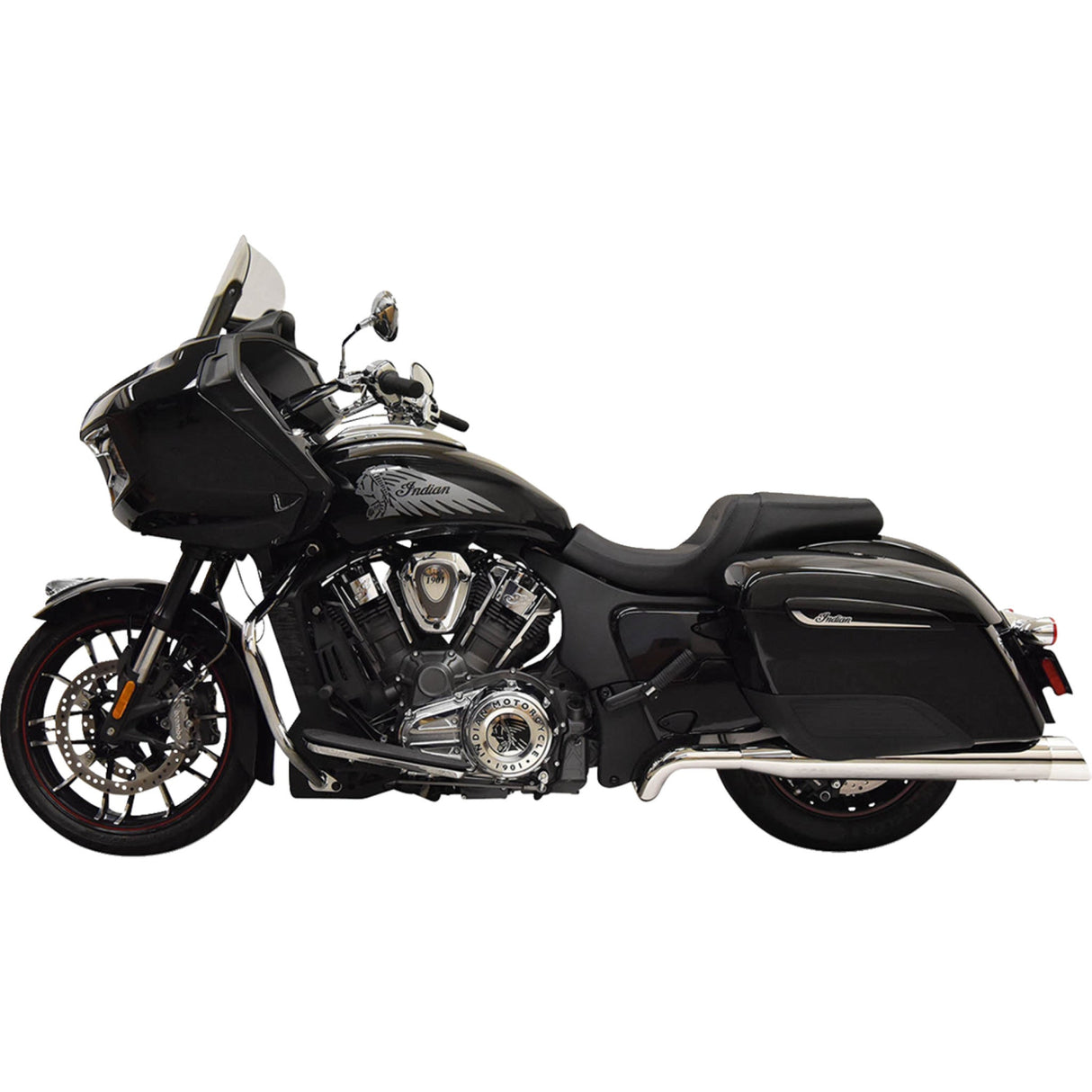 Bassani Xhaust True Dual Exhaust System Chrome - 8H16S For Indian Challenger 2020-2025