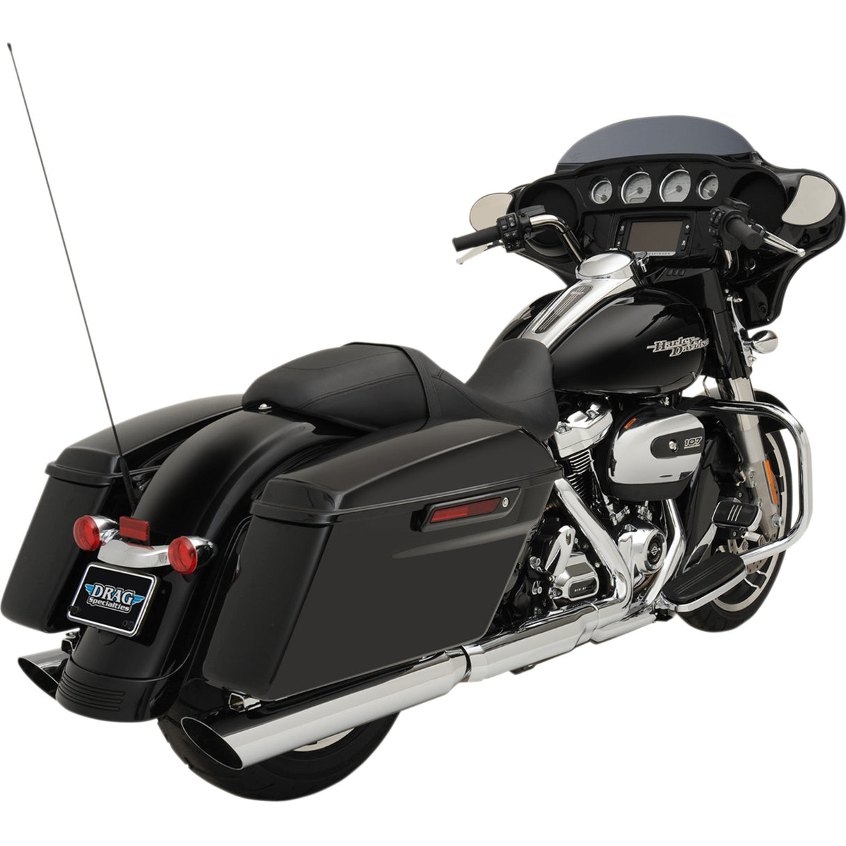 DRAG SPECIALTIES Slashdown Slip-On Mufflers 4"