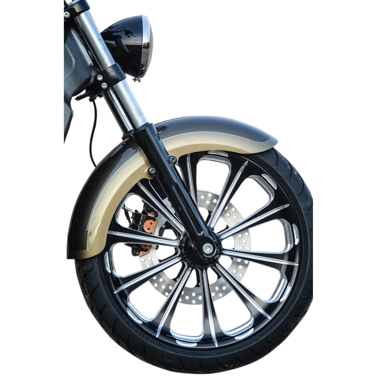 KLOCK WERKS 1402-0363 KWF-04-0339 Front Fender for Indian Scout Outrider Front Fender - Steel - 16"-19" - Indian Scout