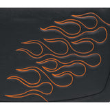 SADDLEMEN 3501-0222 X021-05-0416 Highwayman Tattoo Saddlebags Flame Saddlebag - Orange - Large