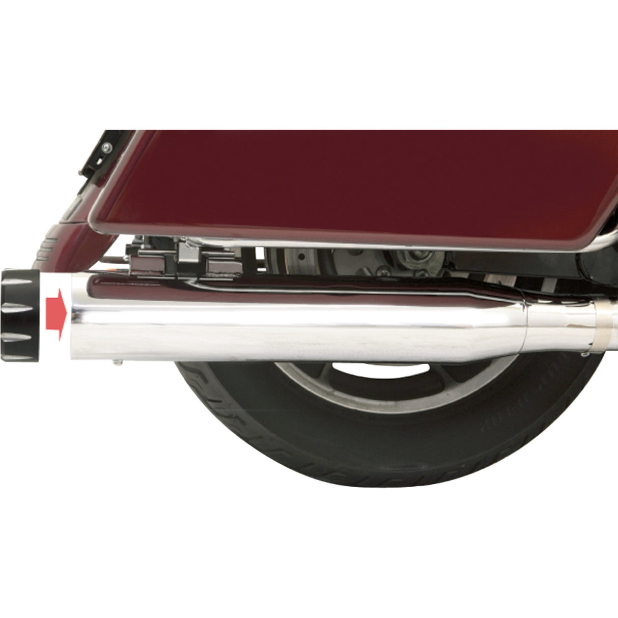 Bassani Xhaust Quick Change Series Slip-On Mufflers Chrome - 1F740 For Harley Touring 1995-2016