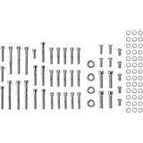 Gardner-Westcott Side Cover Bolt Kit Socket-Head Chrome - P-10-17-01 For Harley Touring 1999-2006