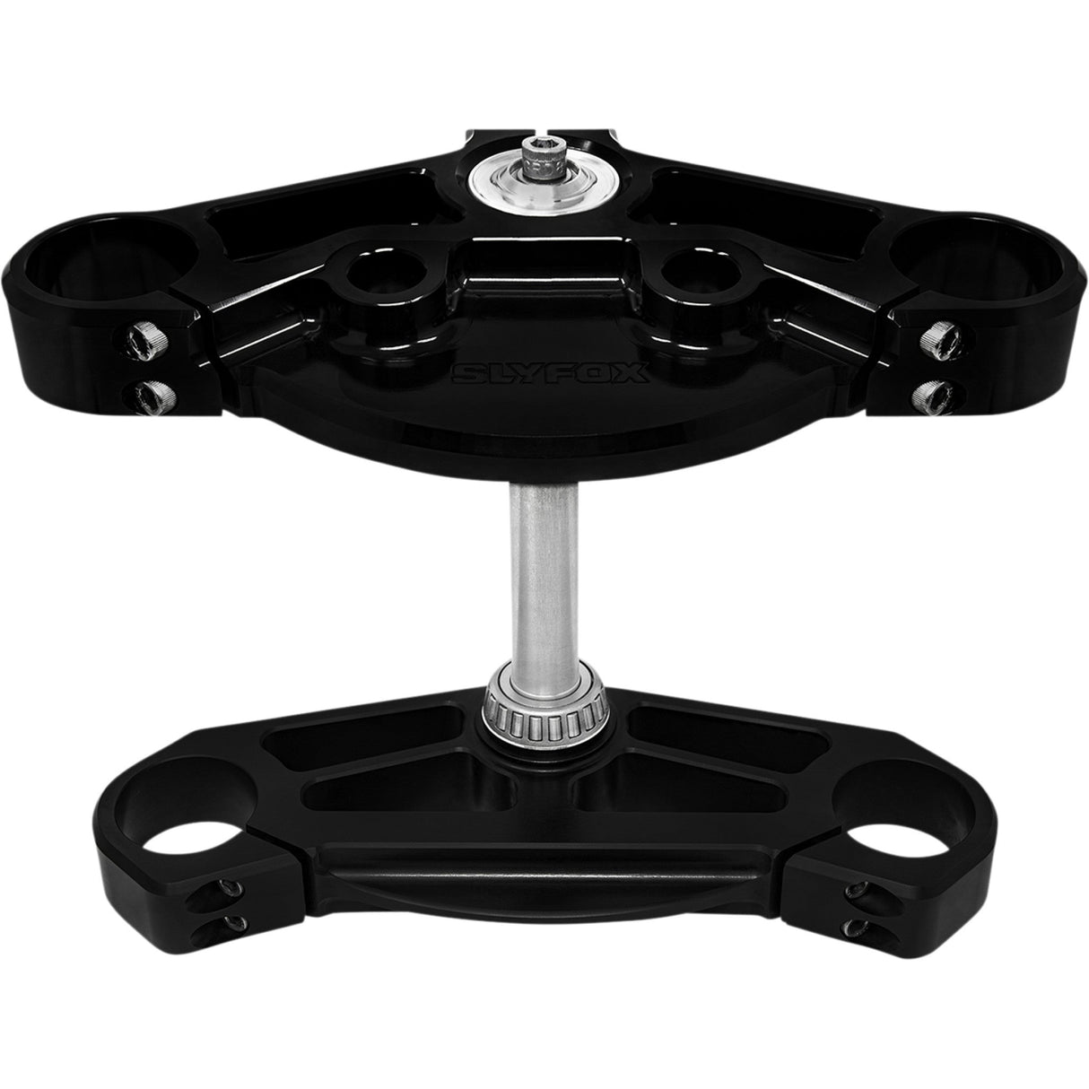 Slyfox 49 Mm FLH Triple Tree Set Black Anodized Upper Lower - SF13TK-2 For Harley Road Glide 1999-2013