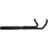 S&S Cycle 2-Into-1 Sidewinder® Exhaust System FL M8 Black Ceramic - 550-0729 For Harley Touring 2017-2026