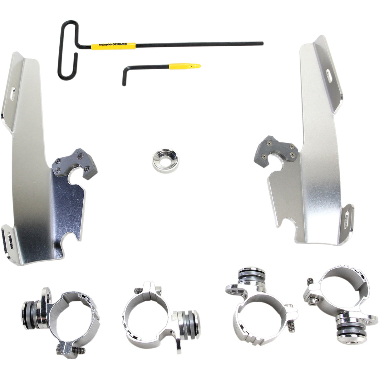 Memphis Shades Batwing Fairing Trigger-Lock Mounting Kit Polished - MEK1999 For Harley Sportster 2005-2022