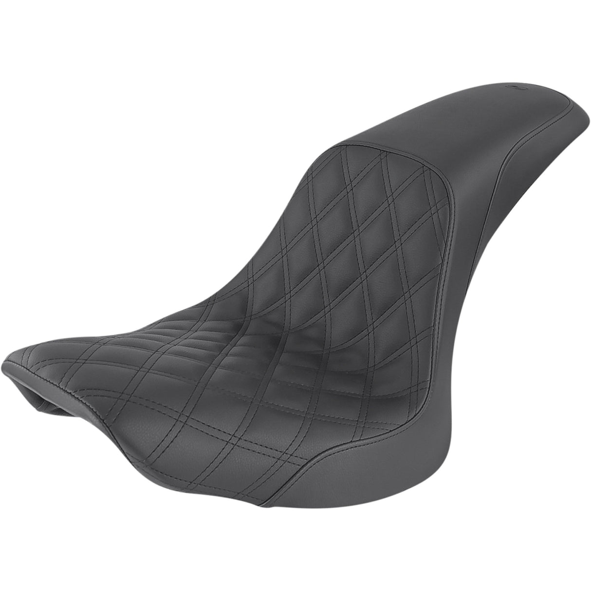 Saddlemen Profiler™ Lattice Stitch Seat Front Lattice Rear Smooth Black - 806-23-149 For Harley Softail 2006-2017
