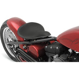 DRAG SPECIALTIES SEATS 0806-0055 Large Low-Profile Spring Solo Seat Spring Solo Seat - Large - Low-Profile - Black w/ White Perimeter Stitch