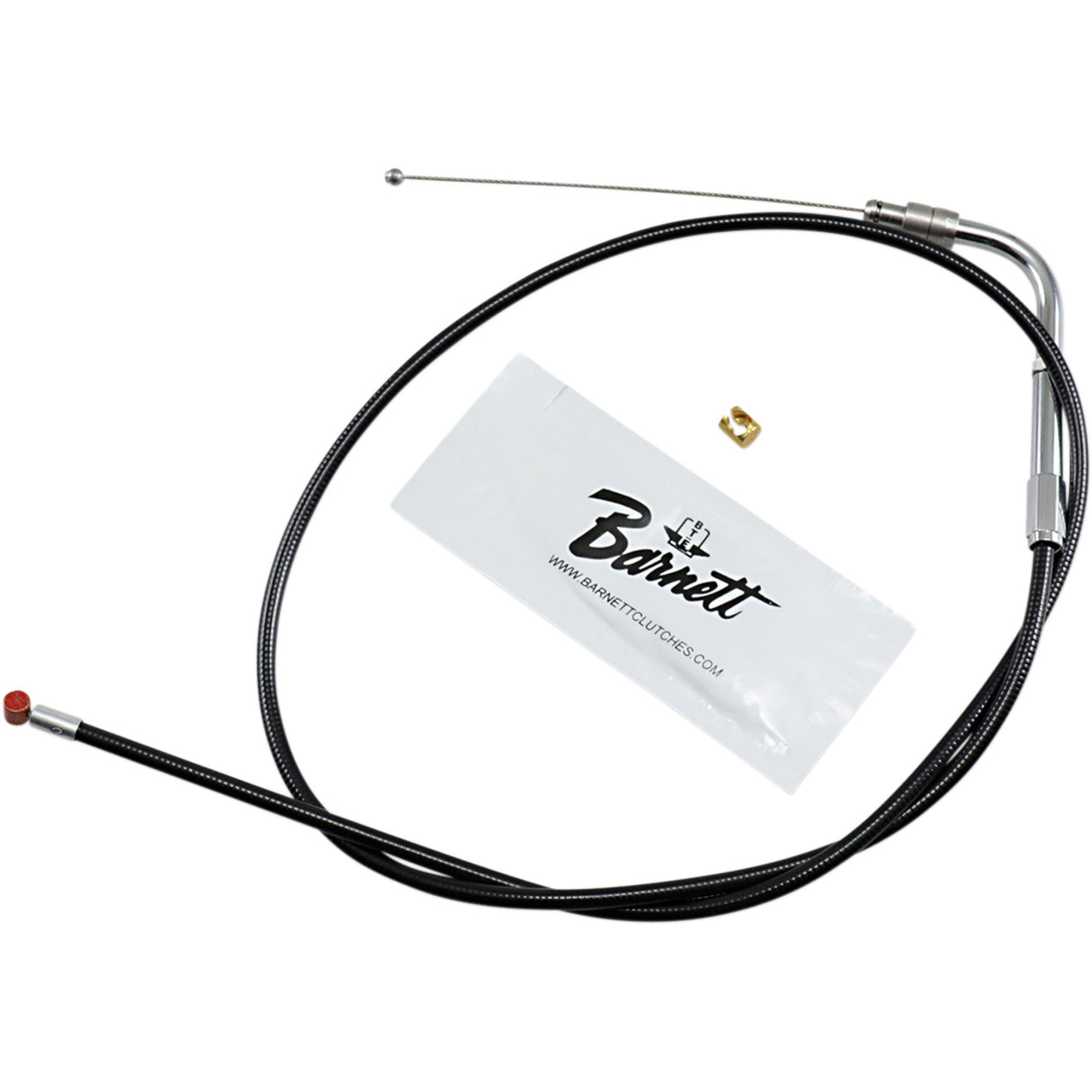 Barnett Black Vinyl Throttle Idle Cable 32" Length - 101-30-30015 For Harley 1996-2005