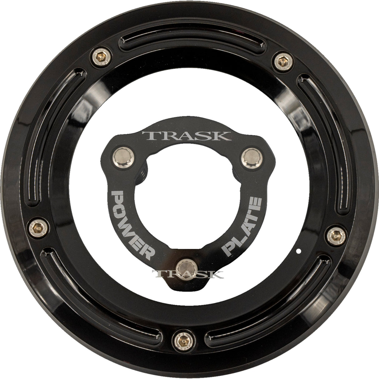 Trask Derby Cover And Power Plate Kit Black Kit - TM-0051-BK-BK For Harley Touring 2017-2026