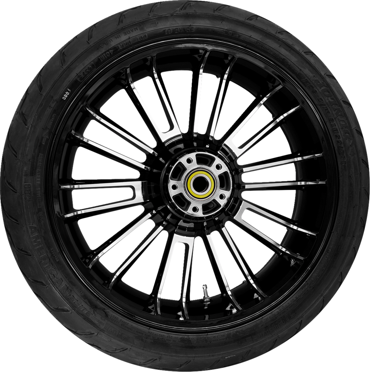 Atlantic Rear Wheel - Black Cut (18") | Dunlop Tire (180/55B18) - 0336-0027