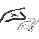 Cobra Speedster Swept 2-Into-2 Exhaust System - 6231B For Harley Touring 2017-2022