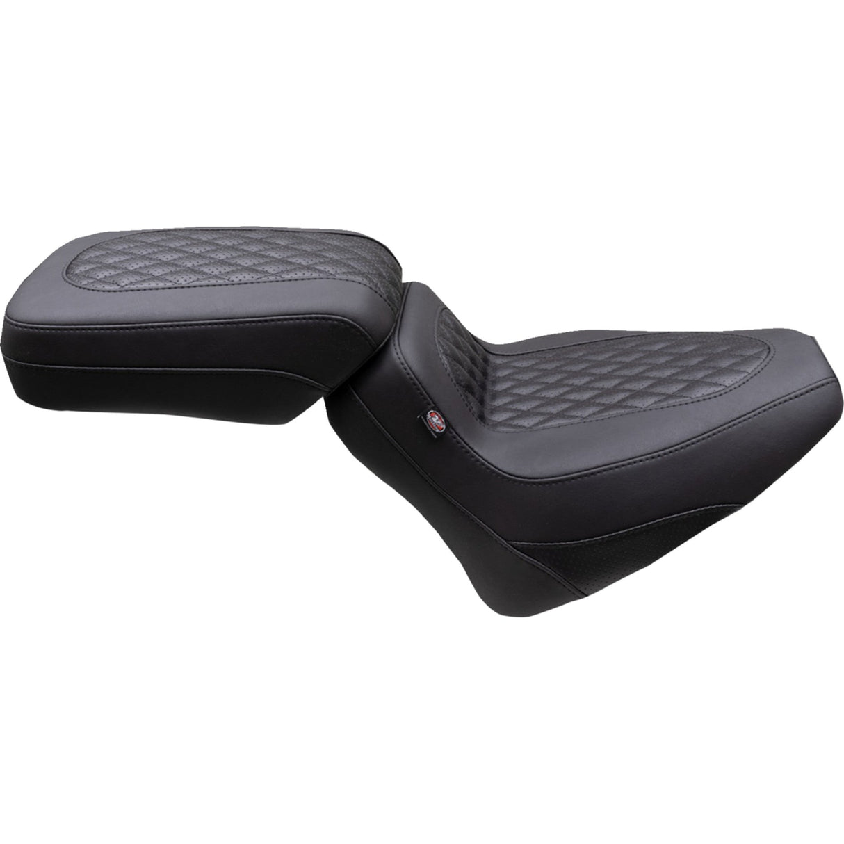Mustang Squareback Solo Seat Solo Black Diamond Stitch - 88201 For Indian 2022-2024