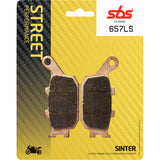 SBS LS Street Excel Sintered Rear Brake Pads - 657LS For Suzuki Motorcycles 2002-2026 | Kawasaki Motorcycles 2010-2026 | Yamaha Motorcycles 2004-2026