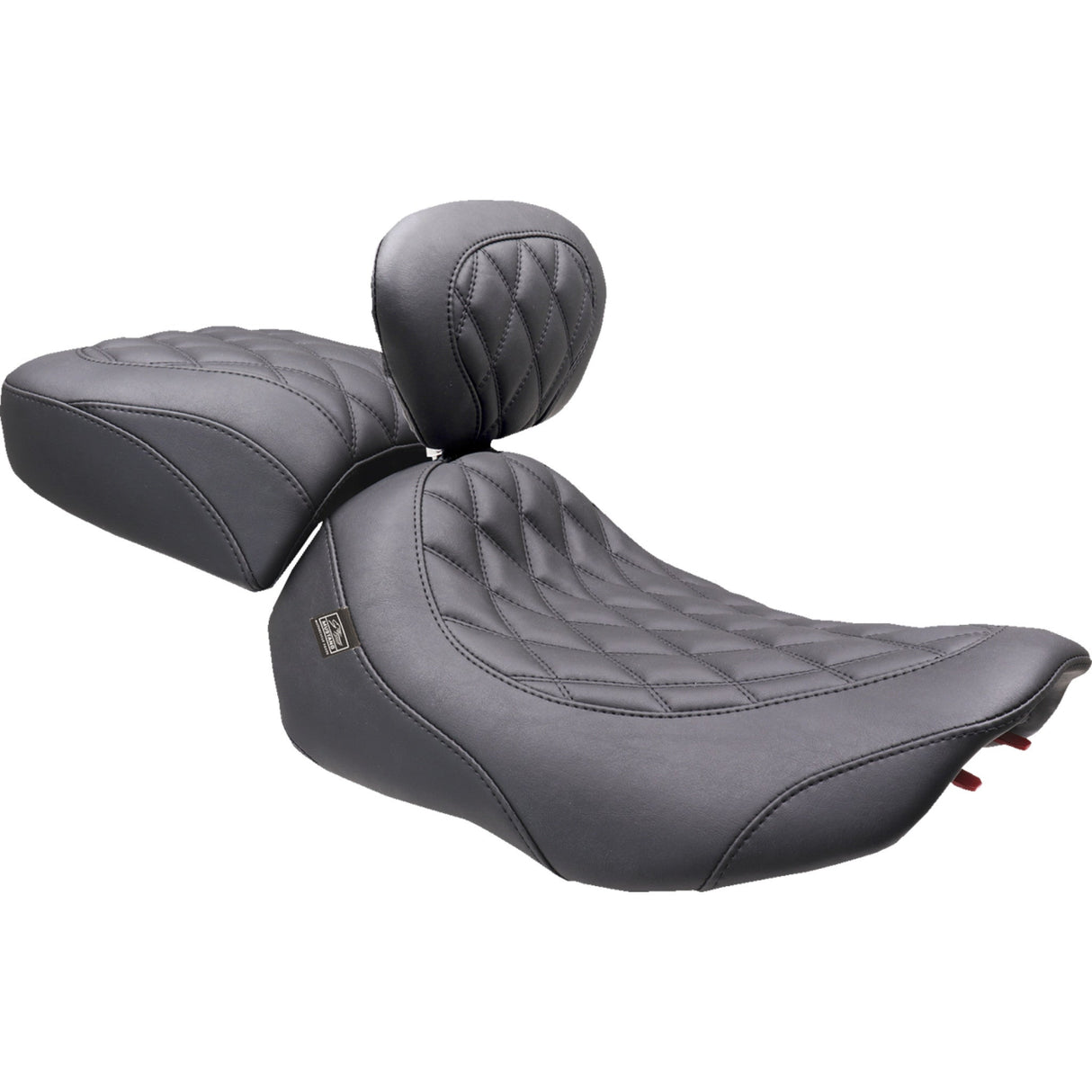 Mustang Wide Tripper™ Solo Seat Solo Black Stitching - 89503 For Harley Touring 2023-2026