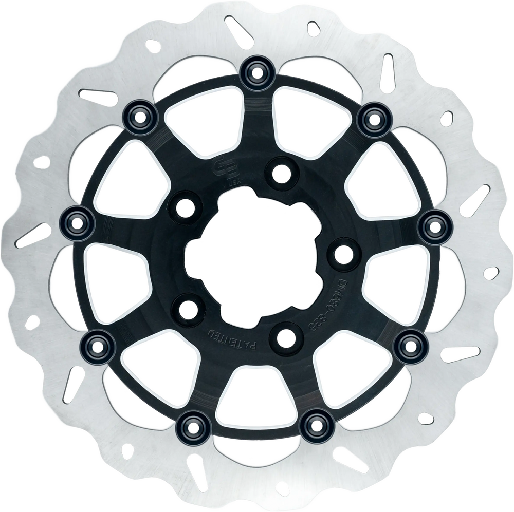 Gbrakes 17-DU011 GBDU011 ROTOR 13" FLOATING WAVE RADIAL FR BLACK